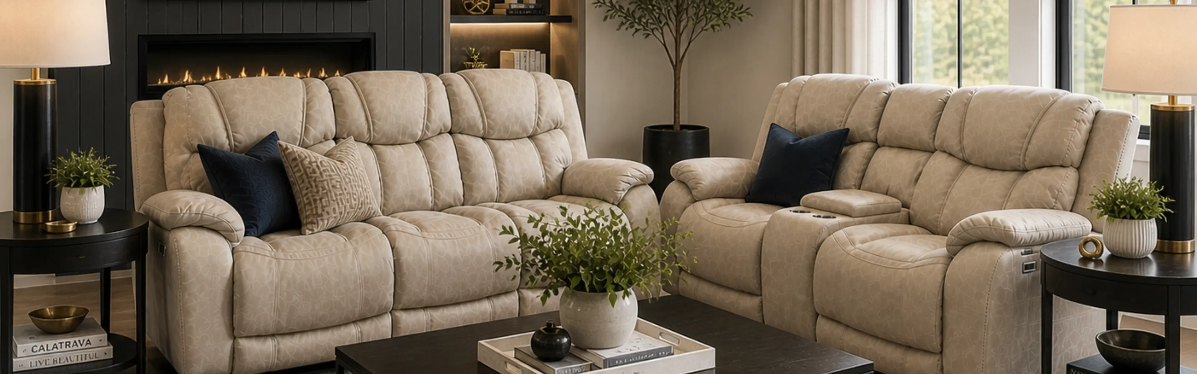 power reclining fabric sofa loveseat 